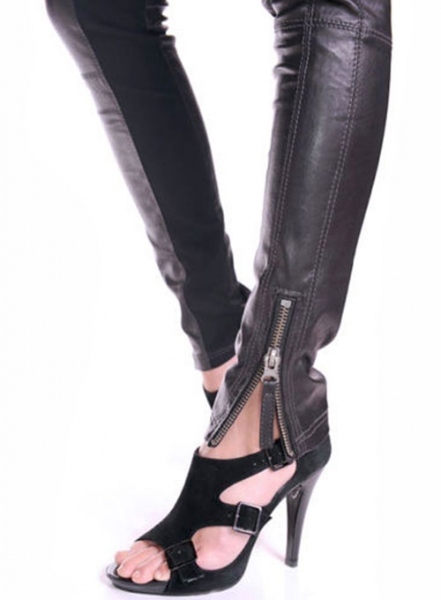 Leather Biker Jeans - Style #502