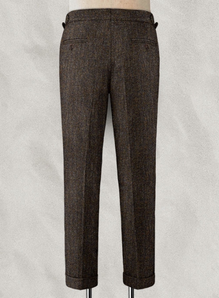 Haberdasher Brown Tweed Highland Tweed Trousers