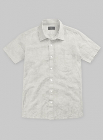 Washed Barn Beige Cotton Linen Shirt