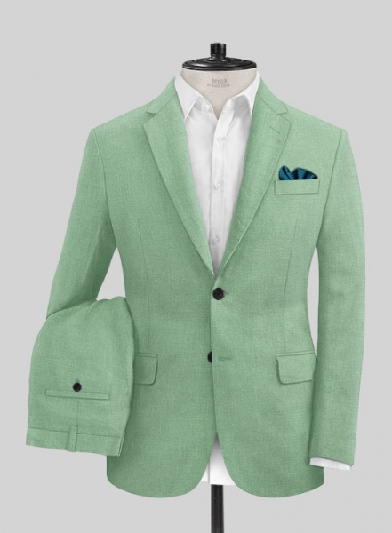 Italian Linen Mojito Green Suit