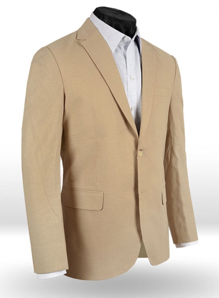 Tropical Tan Linen Suit