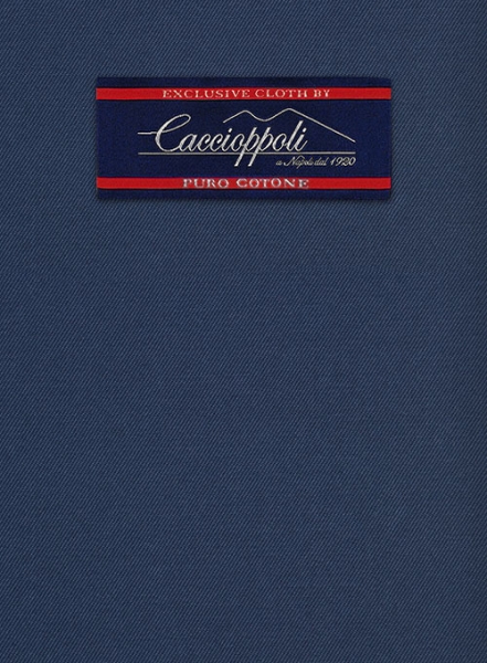 Caccioppoli Cotton Drill Delft Blue Jacket