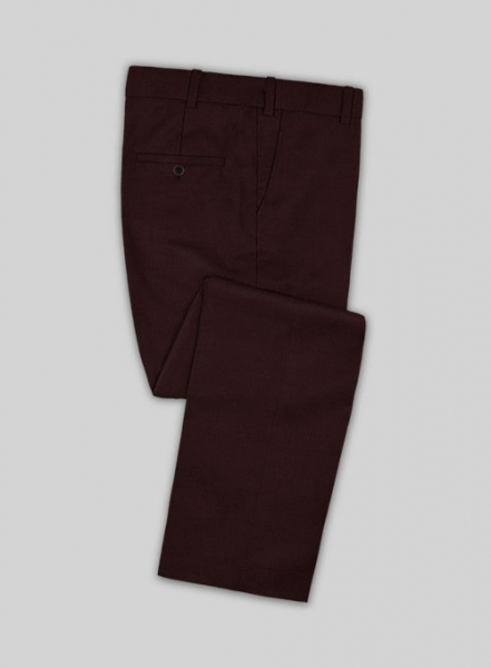 Stretch Wine Wool Suit