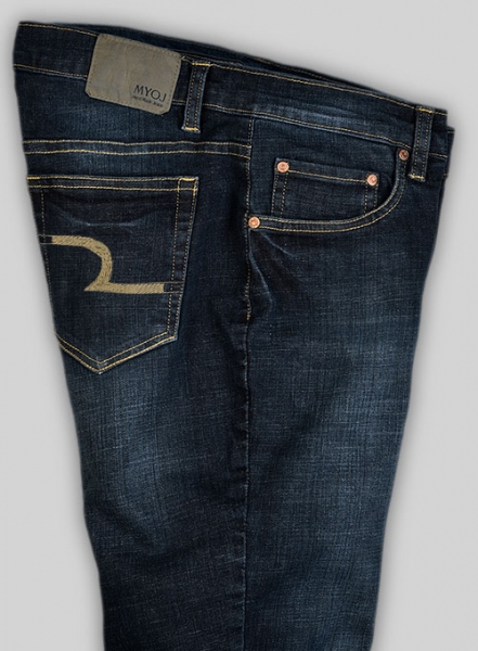 Chicago Blue Stretch Indigo Wash Whisker Jeans - Look #560