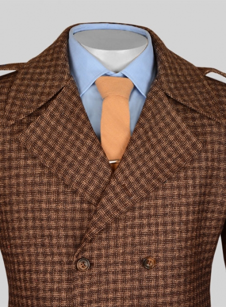 Maze Brown Tweed GQ Trench Coat