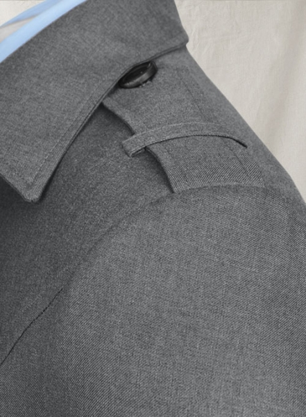 Frosted Mid Gray Terry Rayon Overstyle Jacket