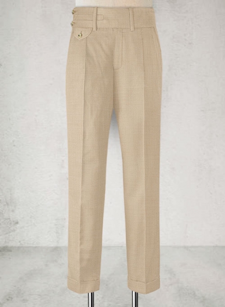 Napolean Khaki Double Gurkha Wool Trousers