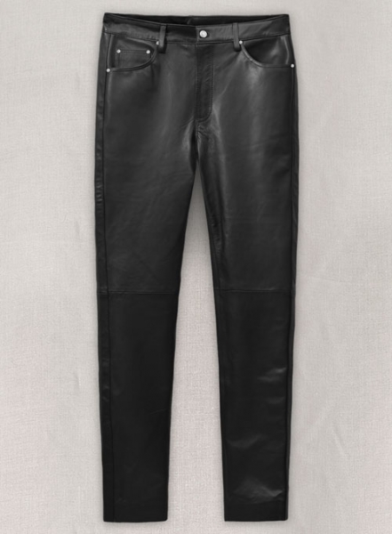 Black Leather Jeans