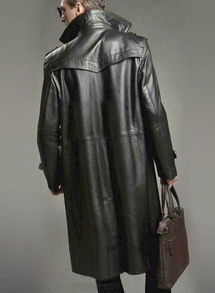 Leather Long Coat #205