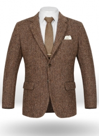 Harris Tweed Brown Herringbone Jacket