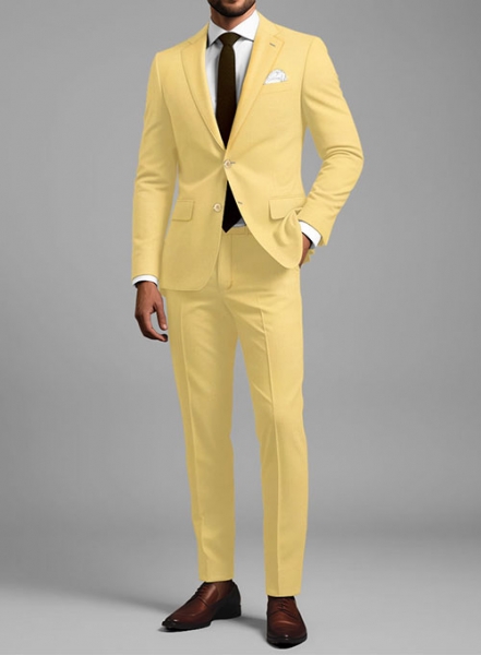 Scabal Yellow Wool Suit