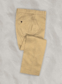 Cotton Drill Khaki Stretch Pants