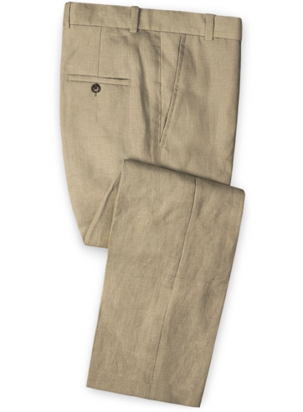 Solbiati Beige Linen Pants