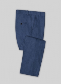 Safari Royal Blue Cotton Linen Pants