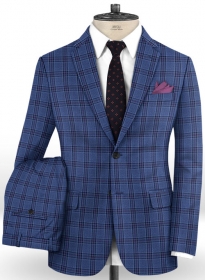 Napolean Tizi Royal Blue Wool Suit