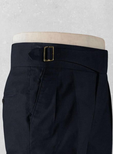 Dark Navy Blue Chino Gurkha Trousers