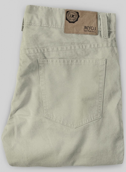 Slate Green Stretch Chino Jeans