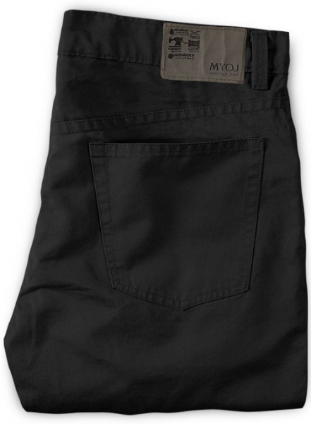 Black Stretch Chino Jeans