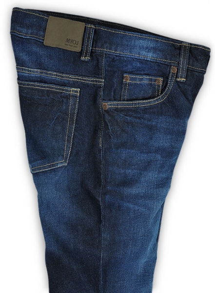 Aston Blue Hard Wash Whisker Jeans