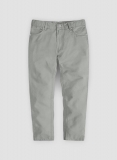 Kids Light Gray Feather Cotton Canvas Stretch Jeans