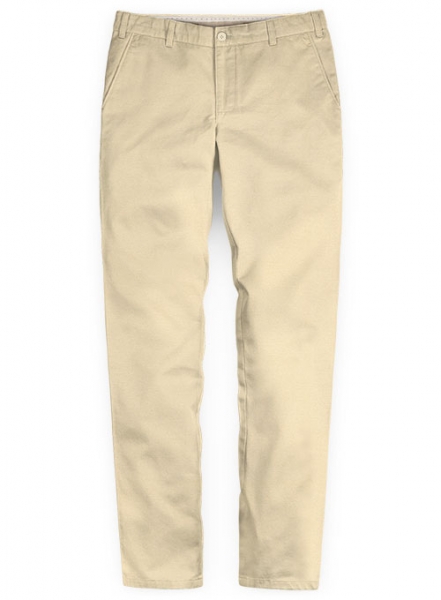 Stretch Summer Light Khaki Chino Pants