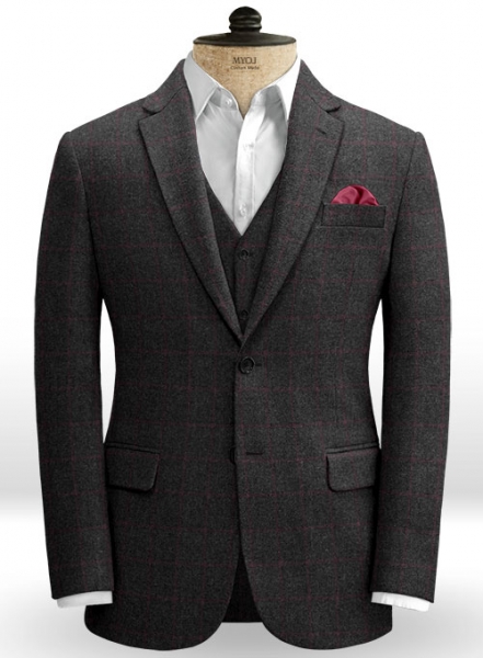 Bristol Charcoal Tweed Suit