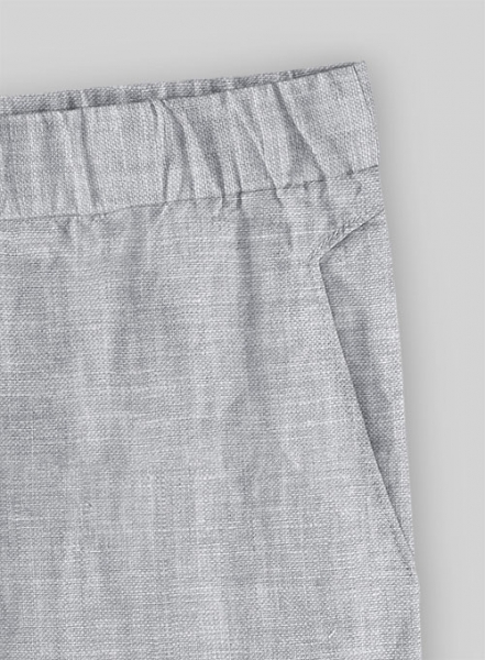 Easy Pants Italian Zod Light Gray Linen