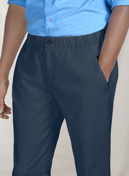 Easy Pants Royal Blue Cotton Canvas