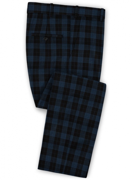 Napolean Oldo Blue Wool Pants