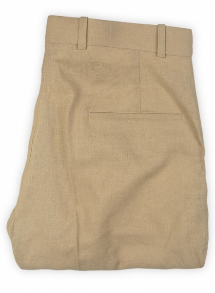 Tropical Tan Linen Pants