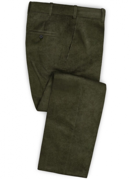 Olive Thick Corduroy Suit