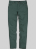 Gallo Green Cotton Stretch Chino Jeans