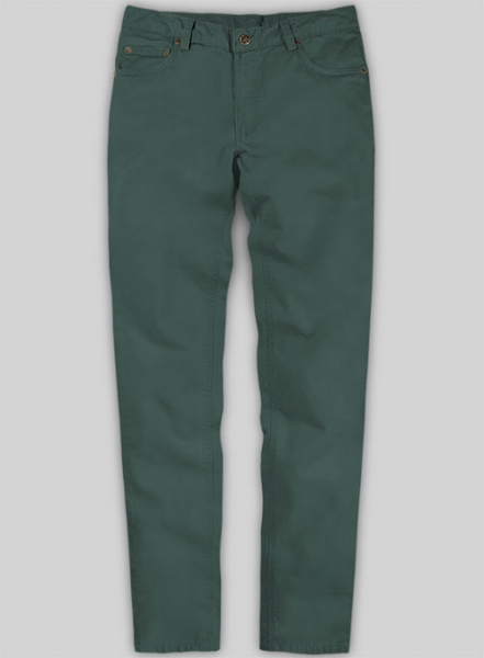 Gallo Green Cotton Stretch Chino Jeans