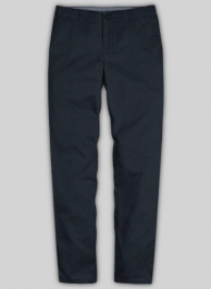 Stretch Summer Navy Blue Chino Pants