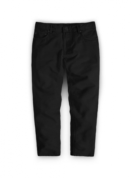 Kids Stretch Summer Black Chino Jeans