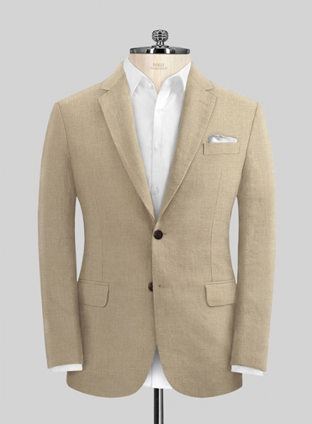 Maple Khaki Pure Linen Suit