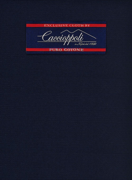 Caccioppoli Canvas Dark Blue Cotton Jacket