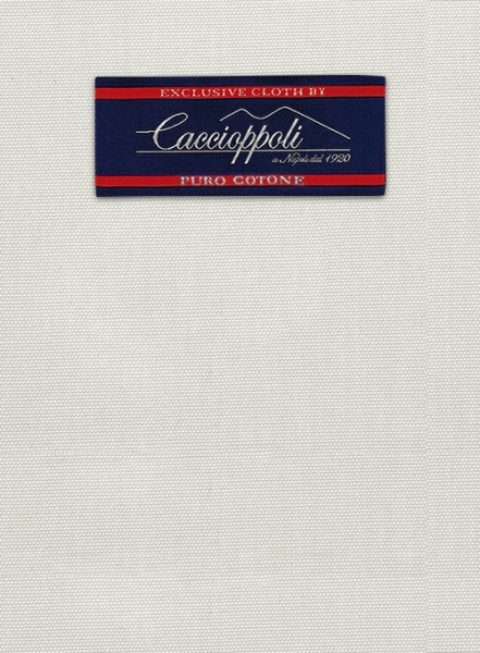 Caccioppoli Canvas Light Beige Cotton Suit