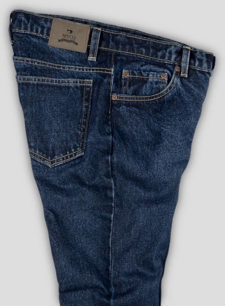 Dark Blue 14.5oz Heavy Denim Jeans