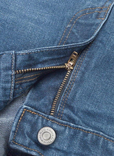 Slight Stretch Stone Wash Whisker Jeans