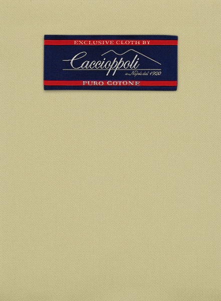 Caccioppoli Cotton Gabardine Ocean Khaki Pants