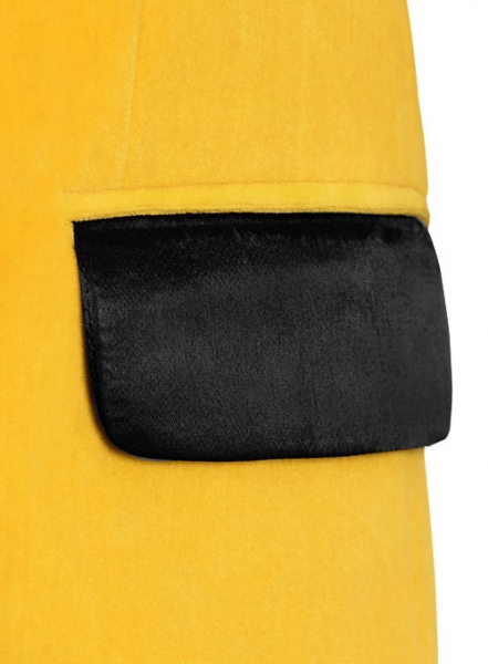 Yellow Velvet Dinner Jacket