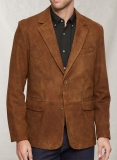 Suede Leather Blazer