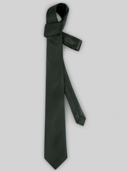 Green Satin Tie