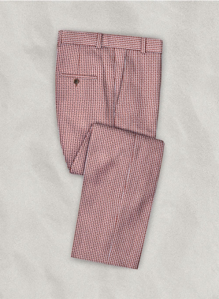 Solbiati Gingham Red Seersucker Suit