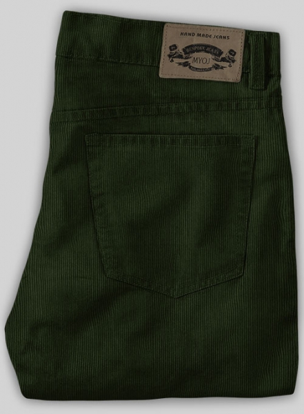 Olive Green Corduroy Jeans