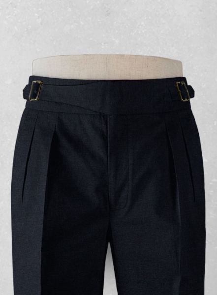 Dark Navy Blue Chino Gurkha Trousers