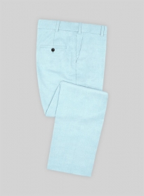 Scabal Pale Blue Wool Pants