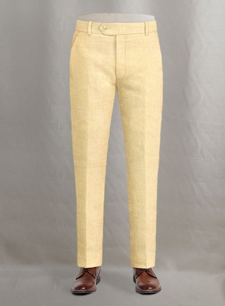 Italian Linen Daffodil Yellow Suit