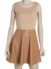 Flippy Leather Dress - # 776